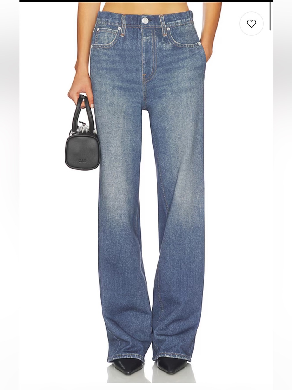 Rag & Bone Miramar Fleece Pull On Wide Leg Anderson Print Jean Sweats Pants XS. - Picture 2 of 10